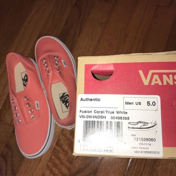 SOLD. NIB Vans Authentic Shoes, Women 6.5 Men 5 - Picture 7 of 8